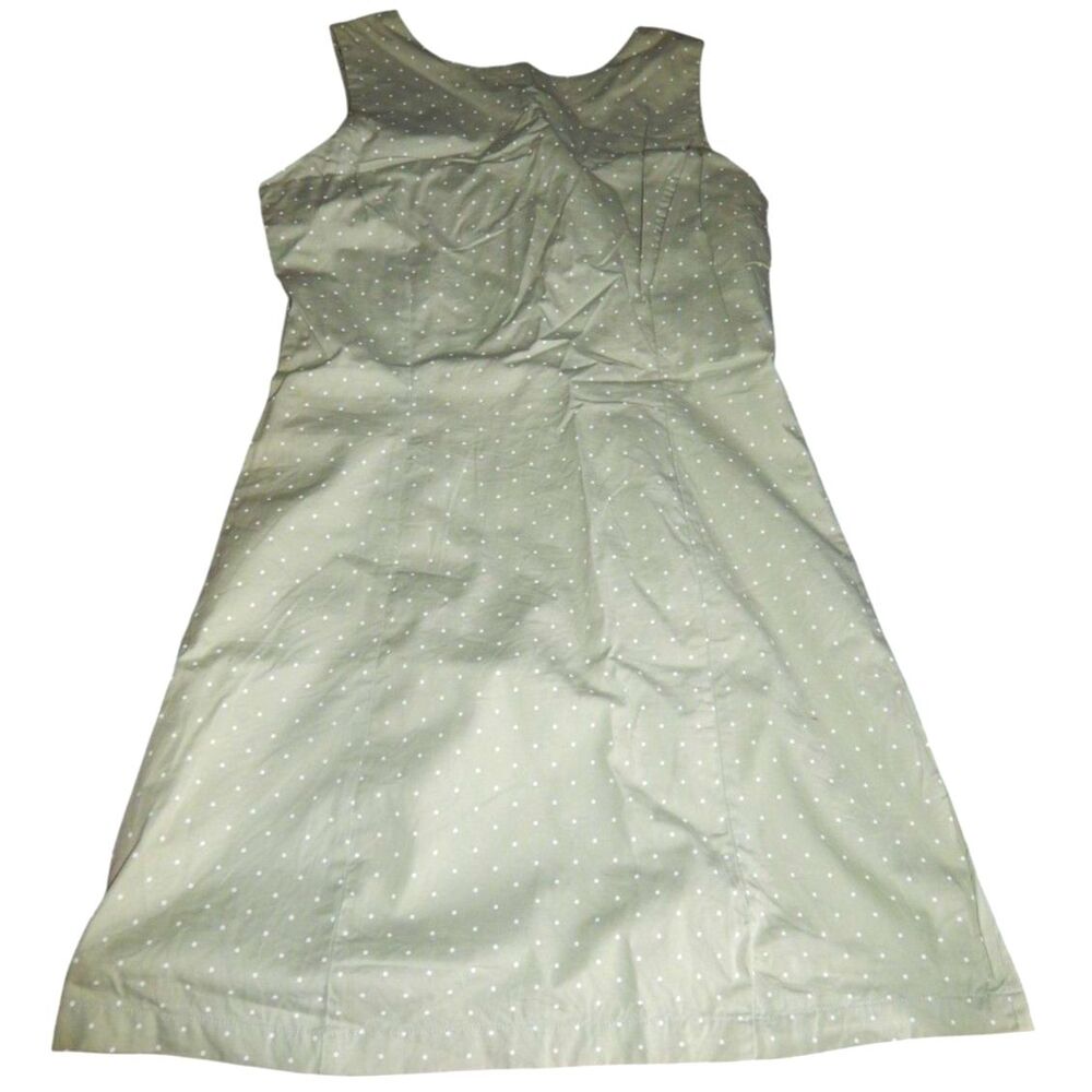 Merona Seafoam Polka Dot Sleeveless Dress Women’s Small Vintage Cotton